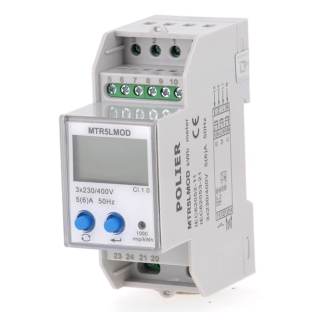 Compteur électrique tetra 1A ou 5A (TC) MODBUS - MTR5LMOD – VOLTEBOX : N°1  du comptage électrique