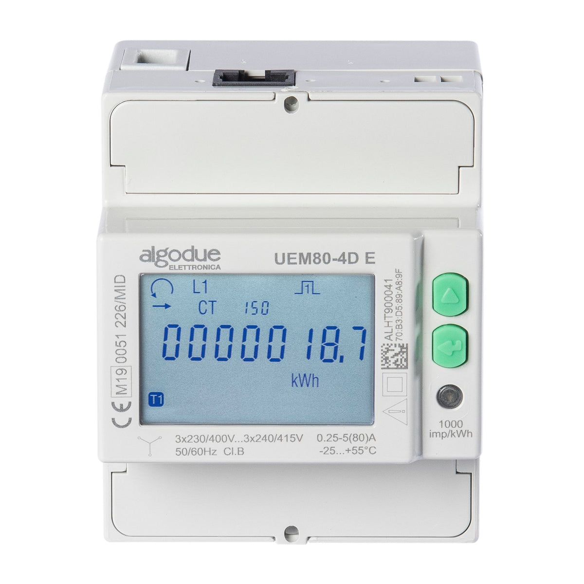 ALGODUE - 110700010001VOL : Compteur électrique modulaire