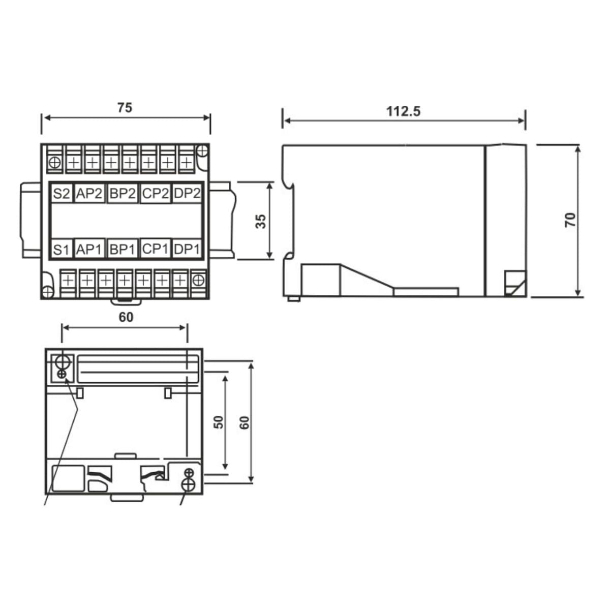 POLIER - Transformateur d'Intensité sommateur - 5/5 A - Classe 1