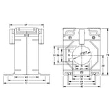 POLIER - TX35600502S5 : Transformateur d'Intensité - 600/5 A - Famille TX35 - Diamètre 35 mm - Classe 0,2S - 5 VA