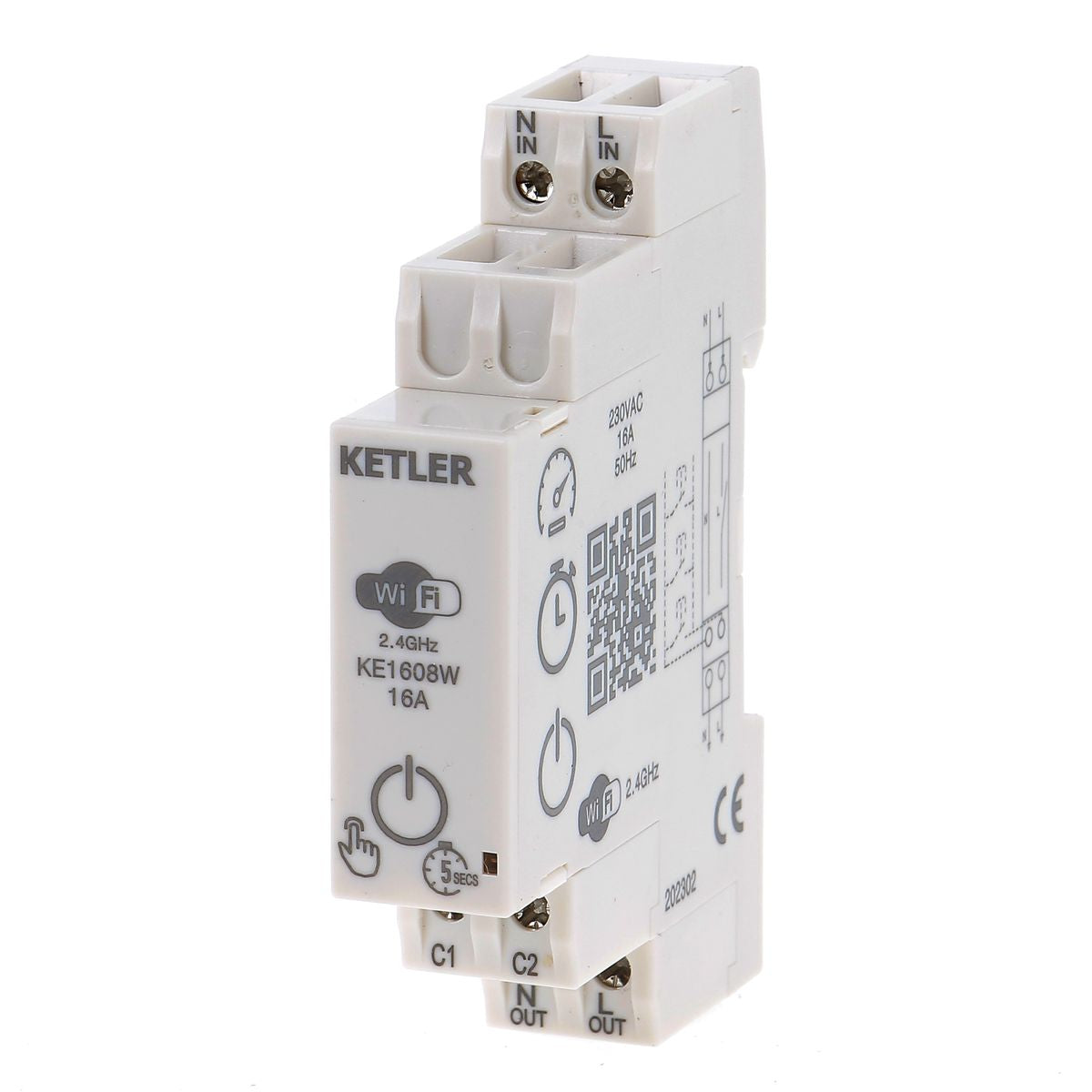 KETLER KE1608W - Compteur contacteur électrique - Monophasé 10 A - vue 4