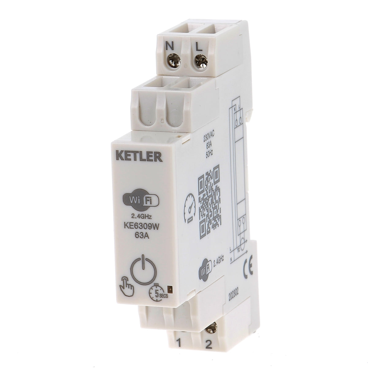 KETLER KE6309W - Compteur électrique - Monophasé 63 A avec Transformateur d'Intensité - vue 5