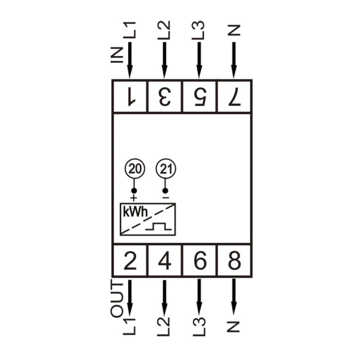 KETLER KETR8002 - Compteur électrique - Tétra 80 A - vue 3