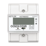 KETLER - KETR8002 : Compteur électrique modulaire KETLER - Tétra 80 A - Certifié MID - Sortie d'impulsion - Simple tarif