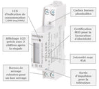 POLIER MM32LM - Compteur électrique - Monophasé 45 A - vue 4