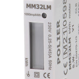 POLIER - MM32LM : Compteur électrique modulaire - Monophasé 45 A - Certifié MID - Simple tarif - Sortie d'impulsion - Affichage LCD