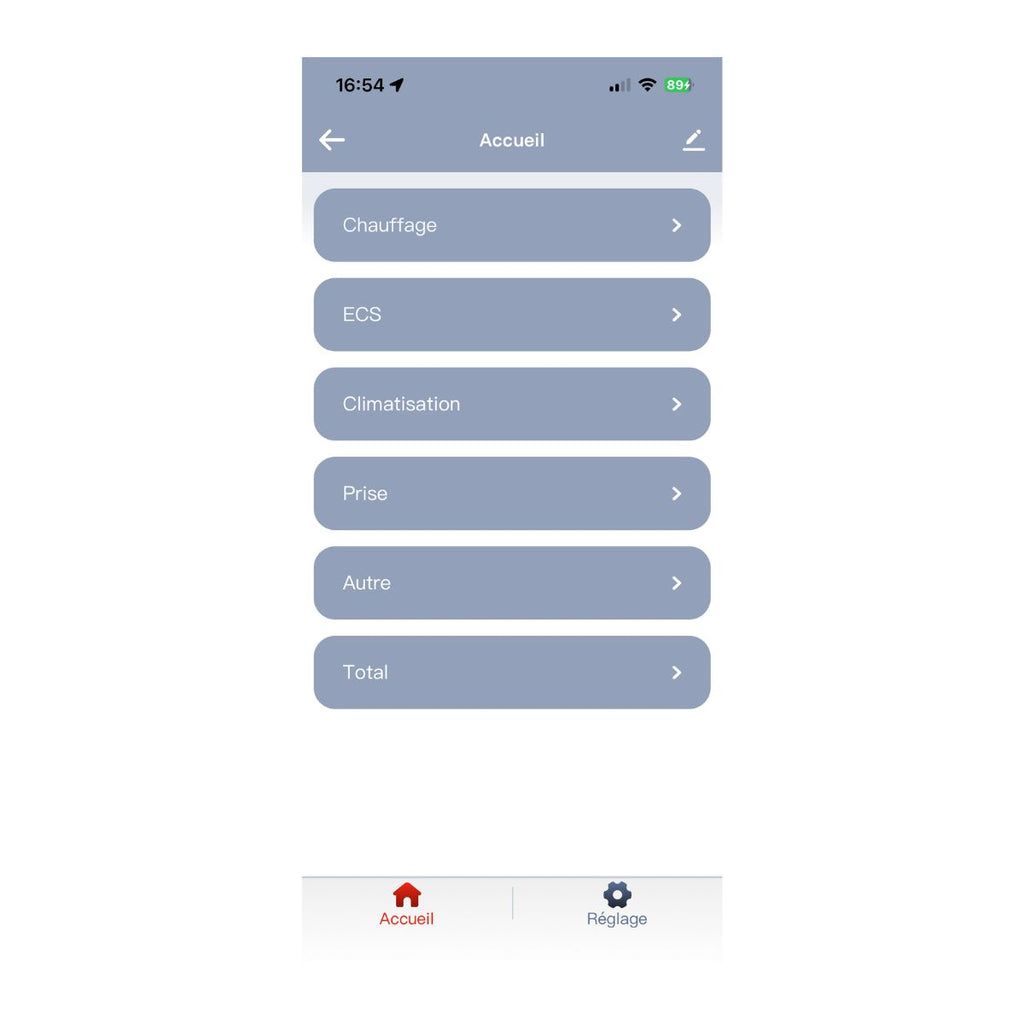 POLIER MM5E5C - Éco-compteur Wi-Fi 5 postes avec 5 TC ouvrants