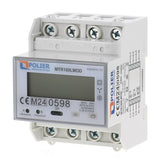 POLIER - MTR100LMOD : Compteur électrique modulaire - Tétra 100 A - Certifié MID - Simple tarif - Modbus RS485 - Sortie d'impulsion - Affichage LCD