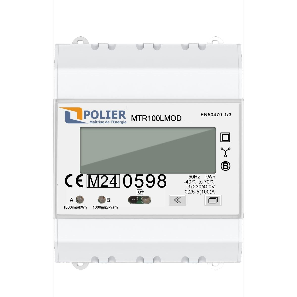 POLIER MTR100LMOD - Compteur électrique - Tétra 100 A - vue 8