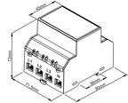 POLIER MTR100LMOD - Compteur électrique - Tétra 100 A - vue 6