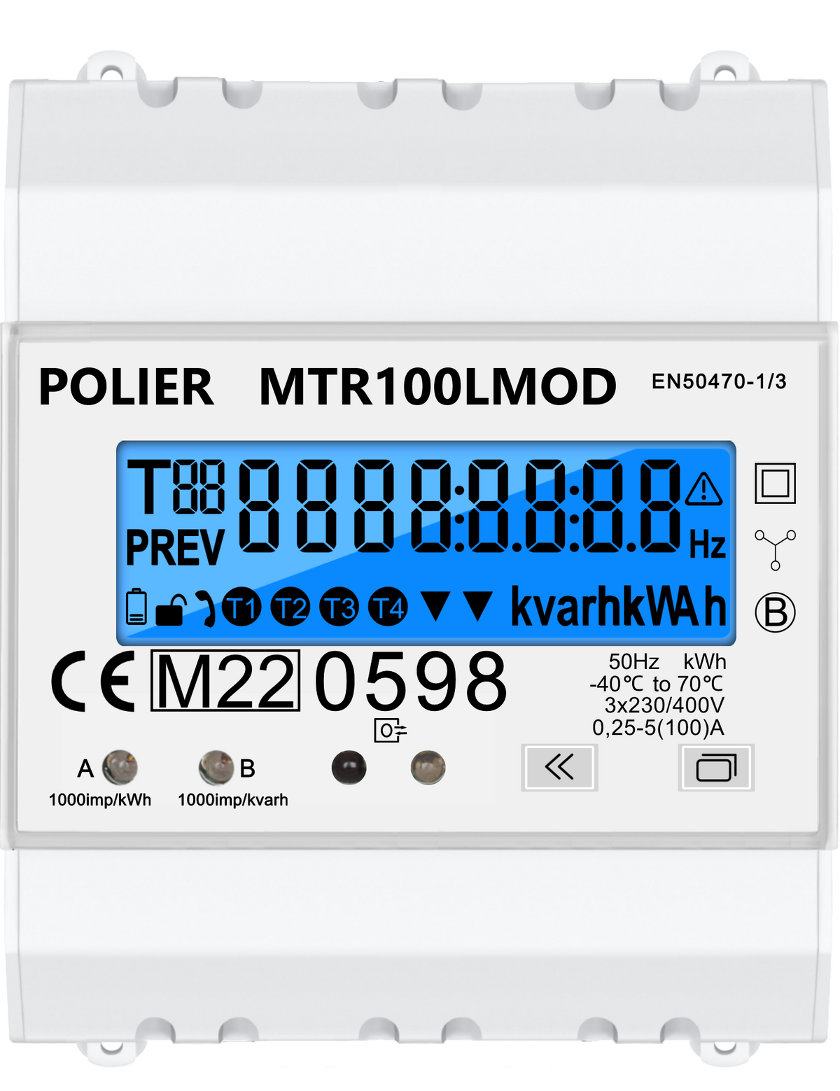 POLIER MTR100LMOD - Compteur électrique - Tétra 100 A - vue 4