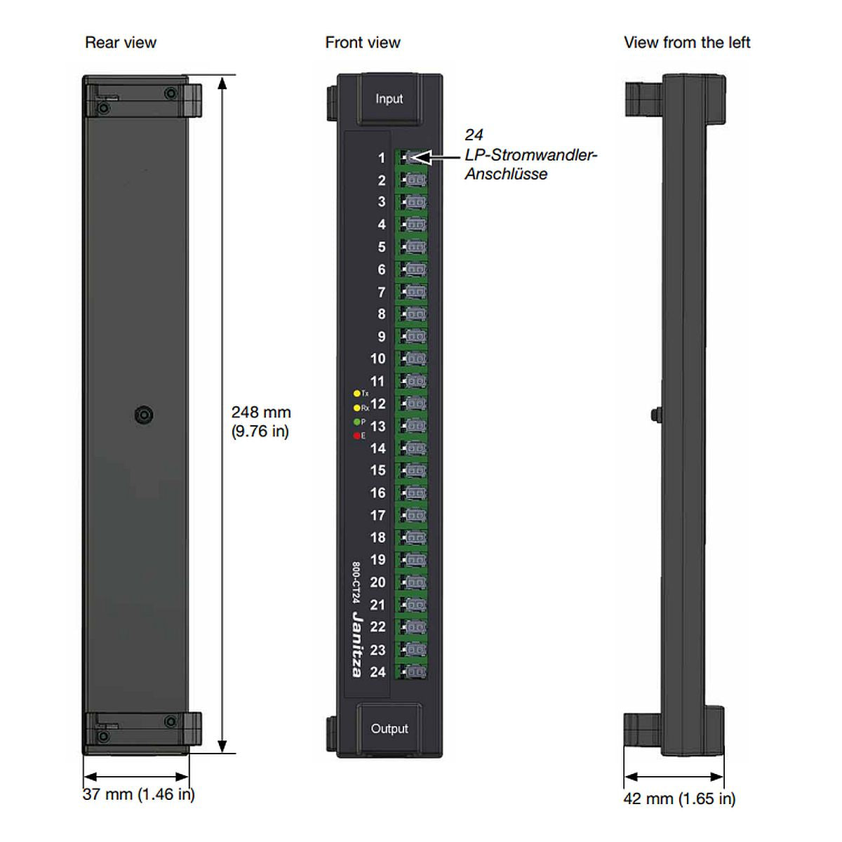 JANITZA 5231247 - Module 800-CT24 - Module pour UMG 800 et UMG 801 - vue 4