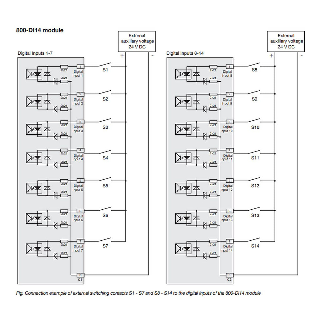 JANITZA 5231214 - Module 800-DI14 - Module pour UMG 800 et UMG 801 - vue 3