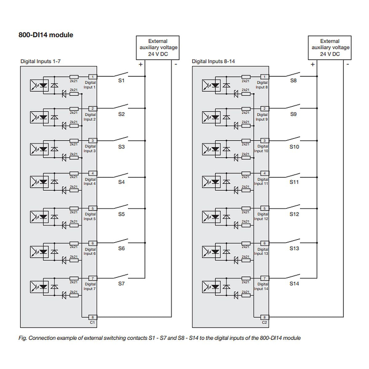 JANITZA 5231214 - Module 800-DI14 - Module pour UMG 800 et UMG 801 - vue 3