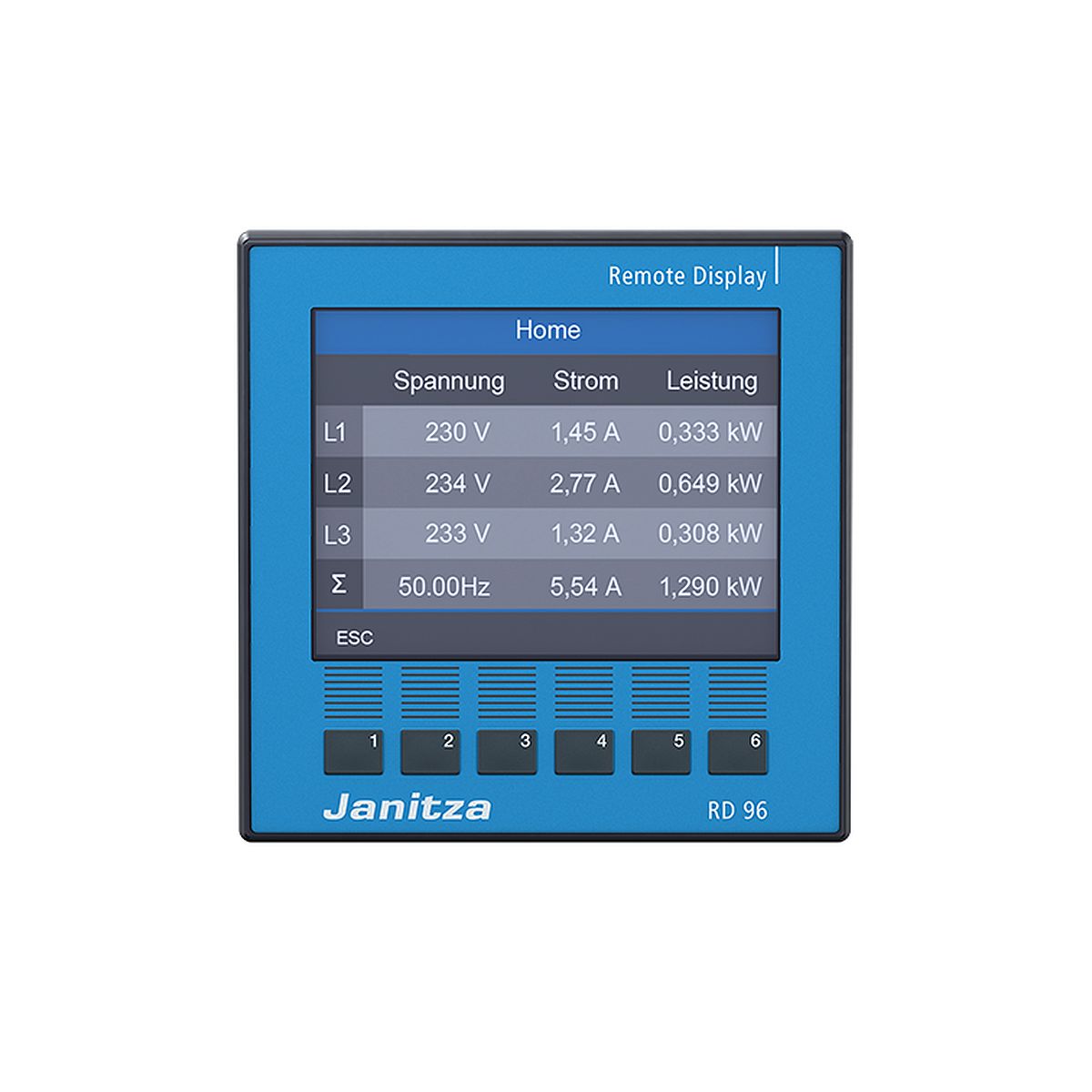 JANITZA 5231212 - RD 96 - Affichage pour UMG 800 et UMG 801 - vue 4