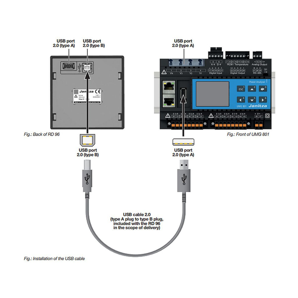 JANITZA 5231212 - RD 96 - Affichage pour UMG 800 et UMG 801 - vue 2