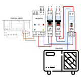 POLIER - BRTEMPO2 : Boitier relais TEMPO - Contact sec HP ROUGE - Affichage tarif du jour - Conforme CE