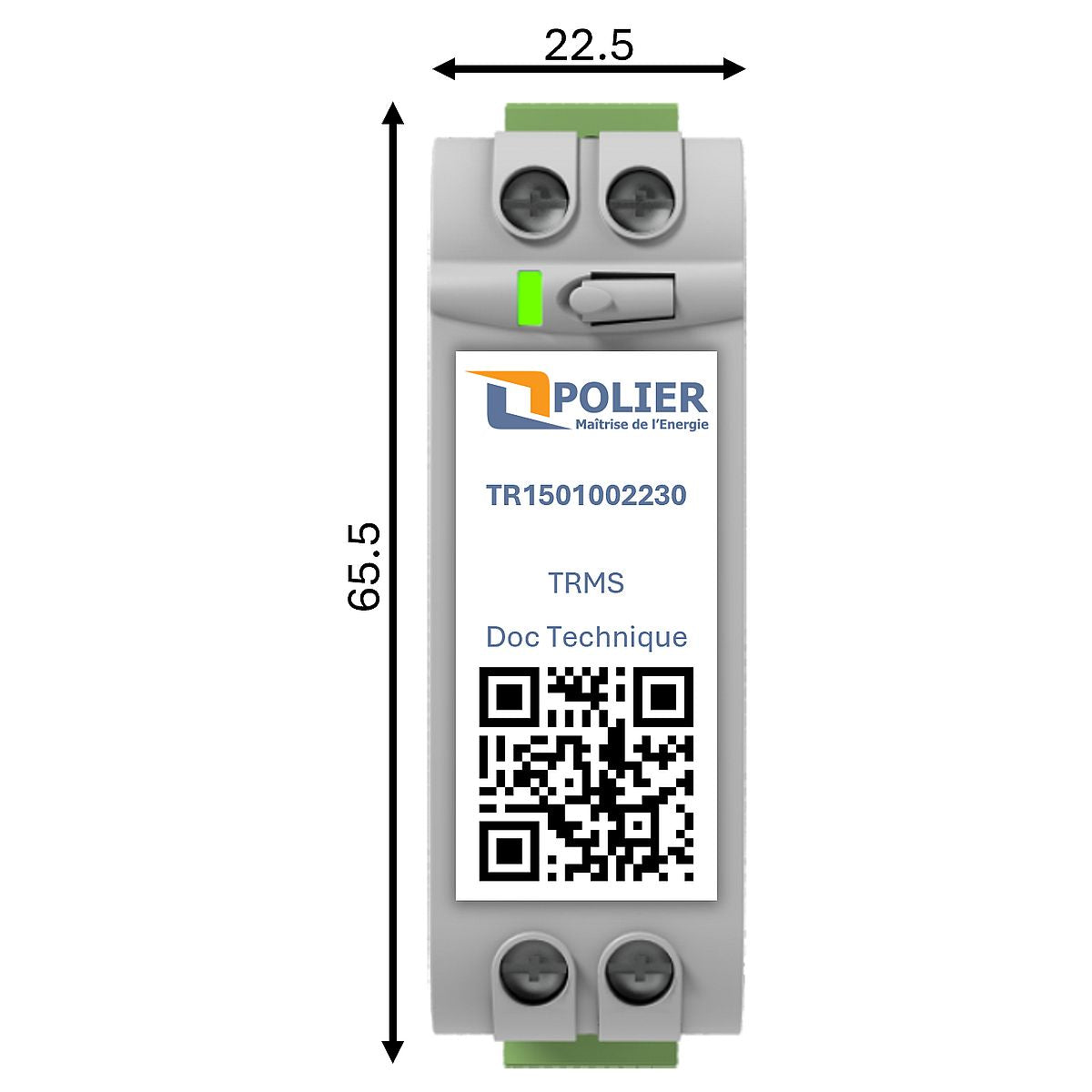 POLIER TR1542002230 - Transducteur - 5 A sortie 4-20mA - vue 3