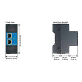 JANITZA - 5238002 : Centrale de mesure modulaire UMG 800 - Mémoire 4 GB - Port Ethernet (RJ45) - Interface RS485 Modbus - Alimentation 24 VDC