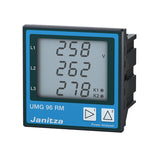 JANITZA - 5235001 : Centrale de mesure UMG 96-EL - Tri/tétra - Comm. Ethernet (Modbus TCP), Certifié UL, Alimentation 90 ... 277 VCA, 90 ... 250 VCC