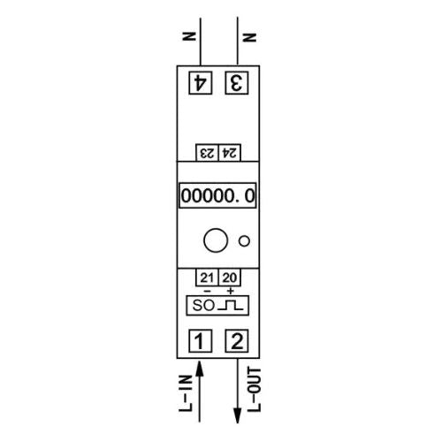 KETLER KE8003 - Compteur électrique - Monophasé 80 A - vue 3