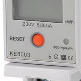 Compteur électrique monophasé 80A simple tarif affichage LCD Sortie d'impulsion - KE8003
