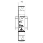 POLIER ROGALI5 - Alimentation rail DIN 5 VDC - Plan d'encombrement