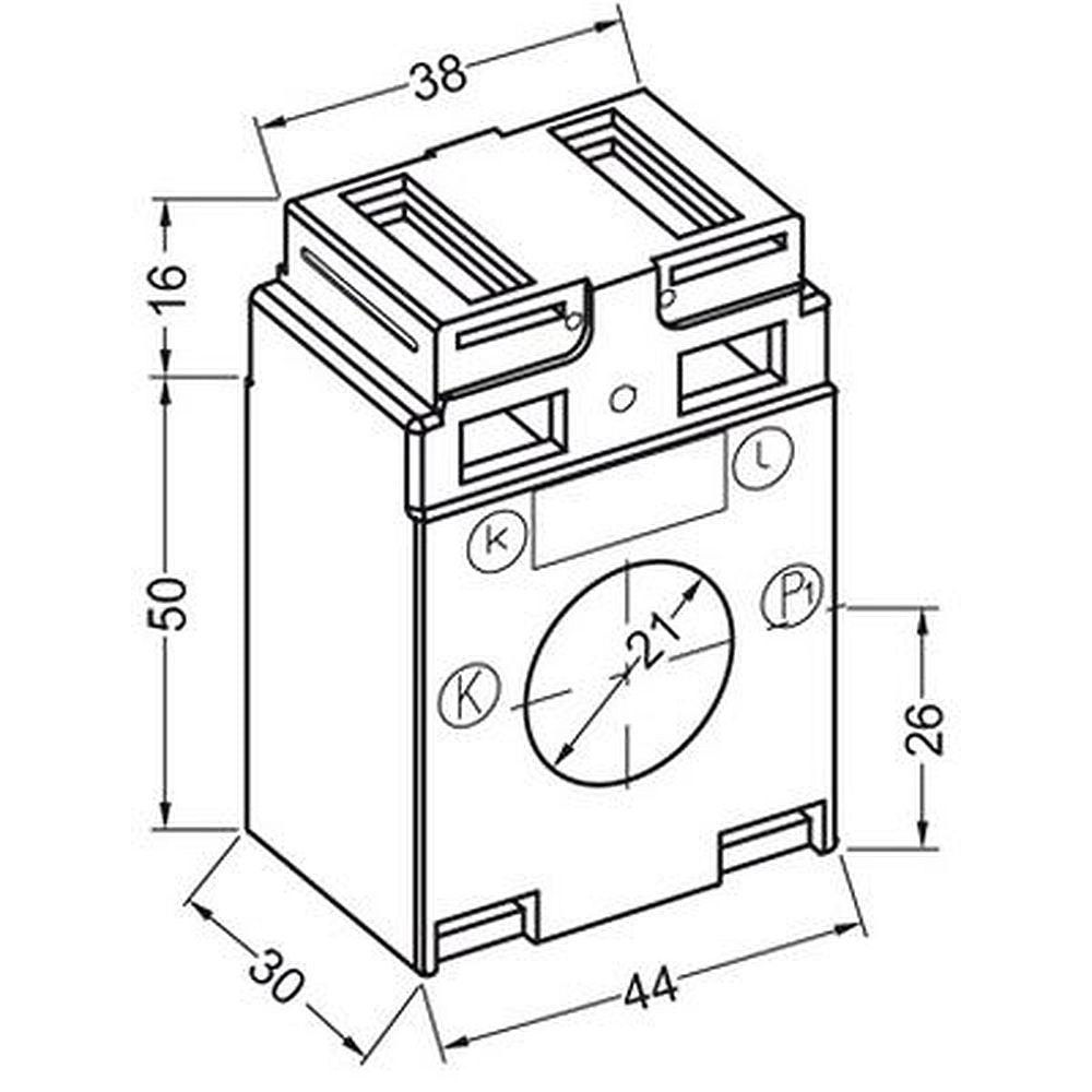 POLIER 4211005125 - Transformateur d'Intensité - 100/5 A - vue 3