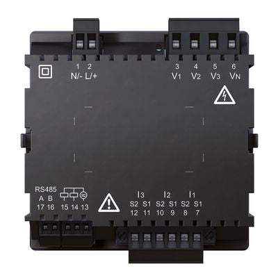 5222061 vu arrière centrale de mesure en façade Modbus RTU JANITZA