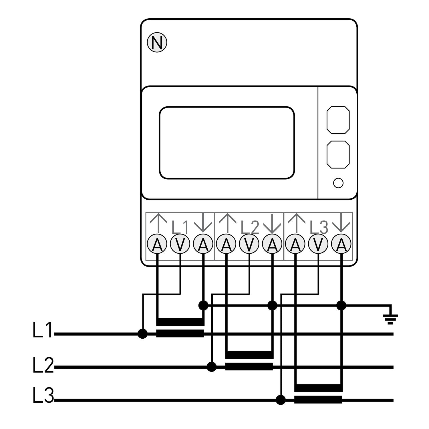 ALGODUE - 110200130001VOL : Compteur électrique modulaire - Triphasé/t –  VOLTEBOX : N°1 du comptage électrique
