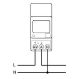 Compteur électrique monophasé 80A double tarif MID Sortie d'impulsion UEC80-2D  - 1108 0013 0001VOL