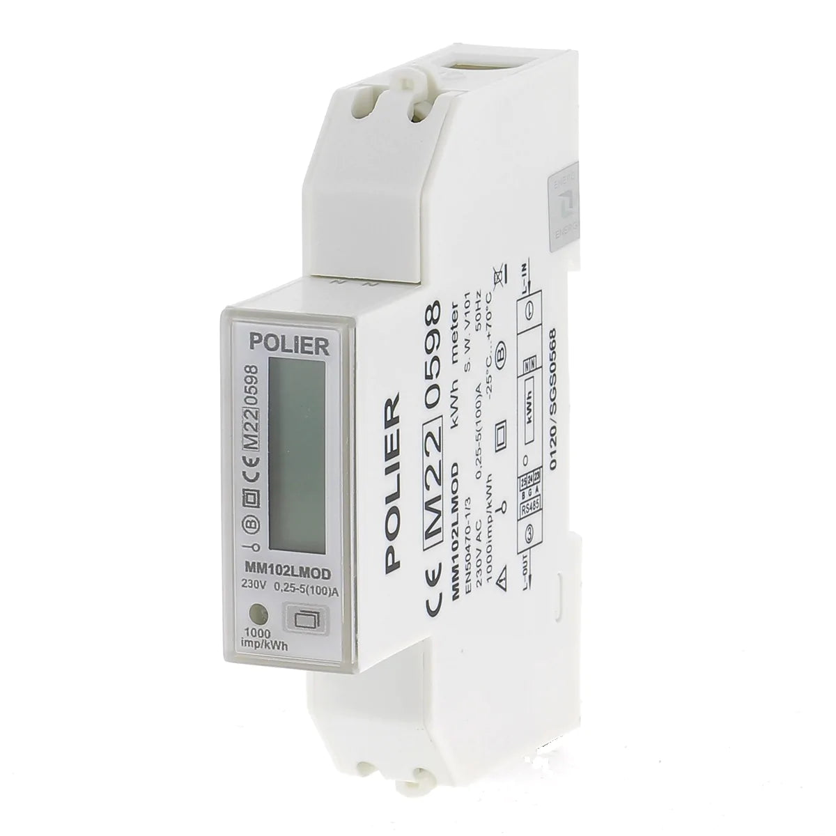 POLIER MM102LMOD - Compteur électrique - Monophasé 100 A