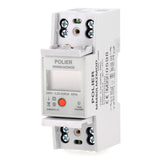 POLIER - MM80LMZMOD : Compteur électrique modulaire - Monophasé 80 A - Certifié MID - Modbus RS485 - Sortie d'impulsion - Affichage LCD