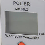 POLIER - MM80LZ : Compteur électrique modulaire - Monophasé 80 A - Remise à zéro partielle - Simple tarif - Sortie d'impulsion- Affichage LCD