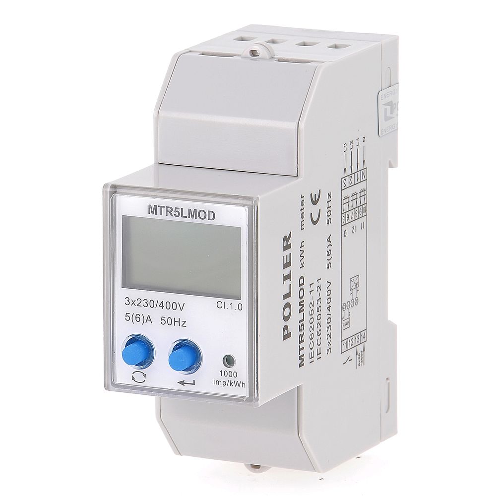 POLIER MTR5LMOD - Compteur électrique - Tétra 5 ou 1 A (TC)
