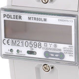 POLIER - MTR80LM : Compteur électrique modulaire - Tétra 80 A - Certifié MID - Simple tarif - Sortie d'impulsion - Affichage LCD