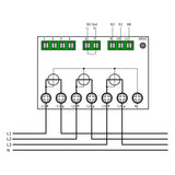 EMU - P20A000LO : Compteur électrique modulaire - Triphasé/tétra 100 A - Certifié MID - LoRa - EMU Professional II