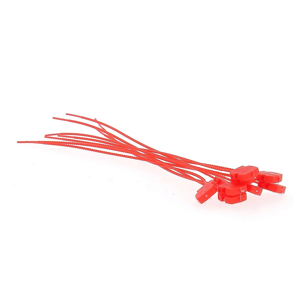 POLIER PP818010R - 10 Scellés plastique rouge - Longueur 160 mm