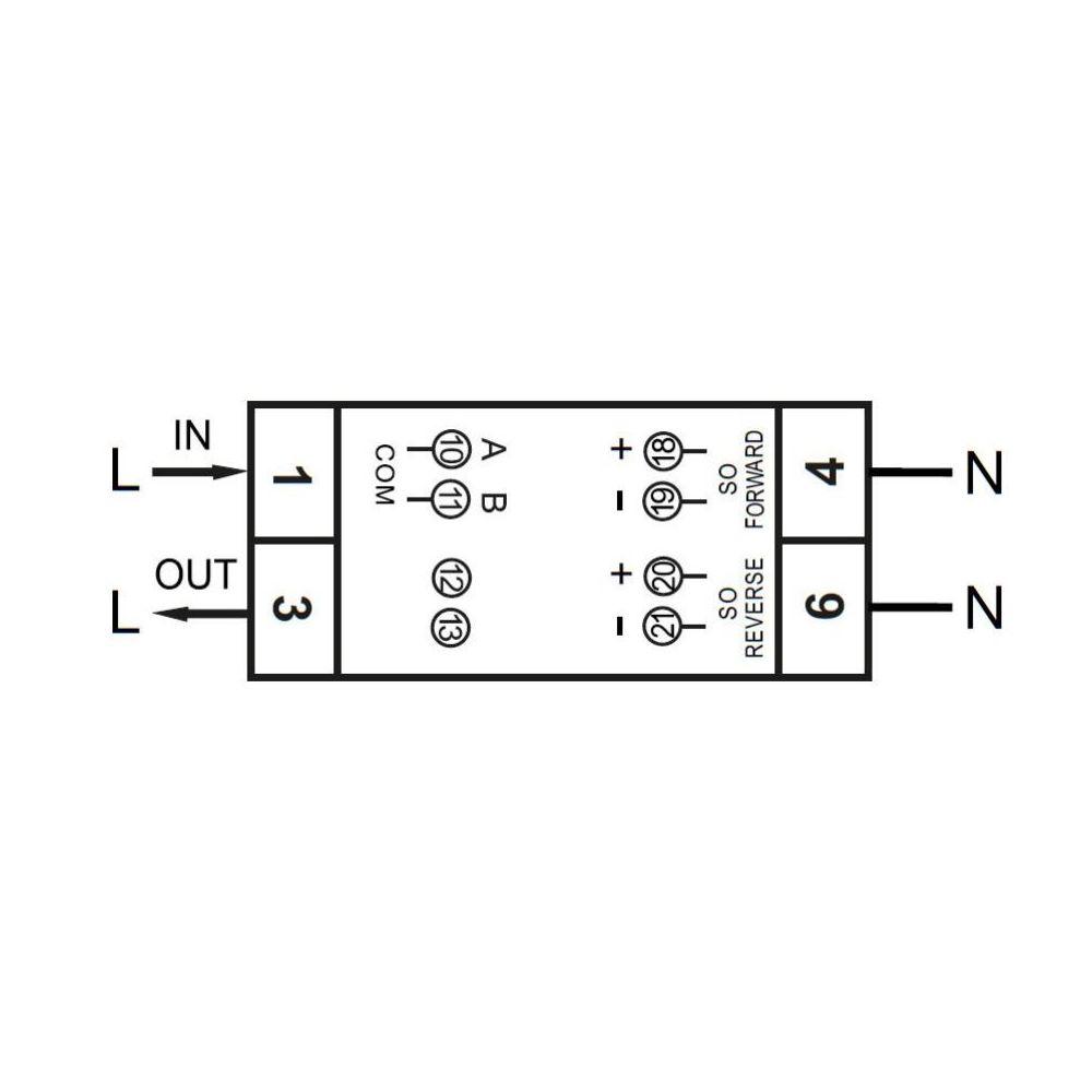 INEPRO PRO22T - Compteur électrique - Monophasé 100 A - vue 2
