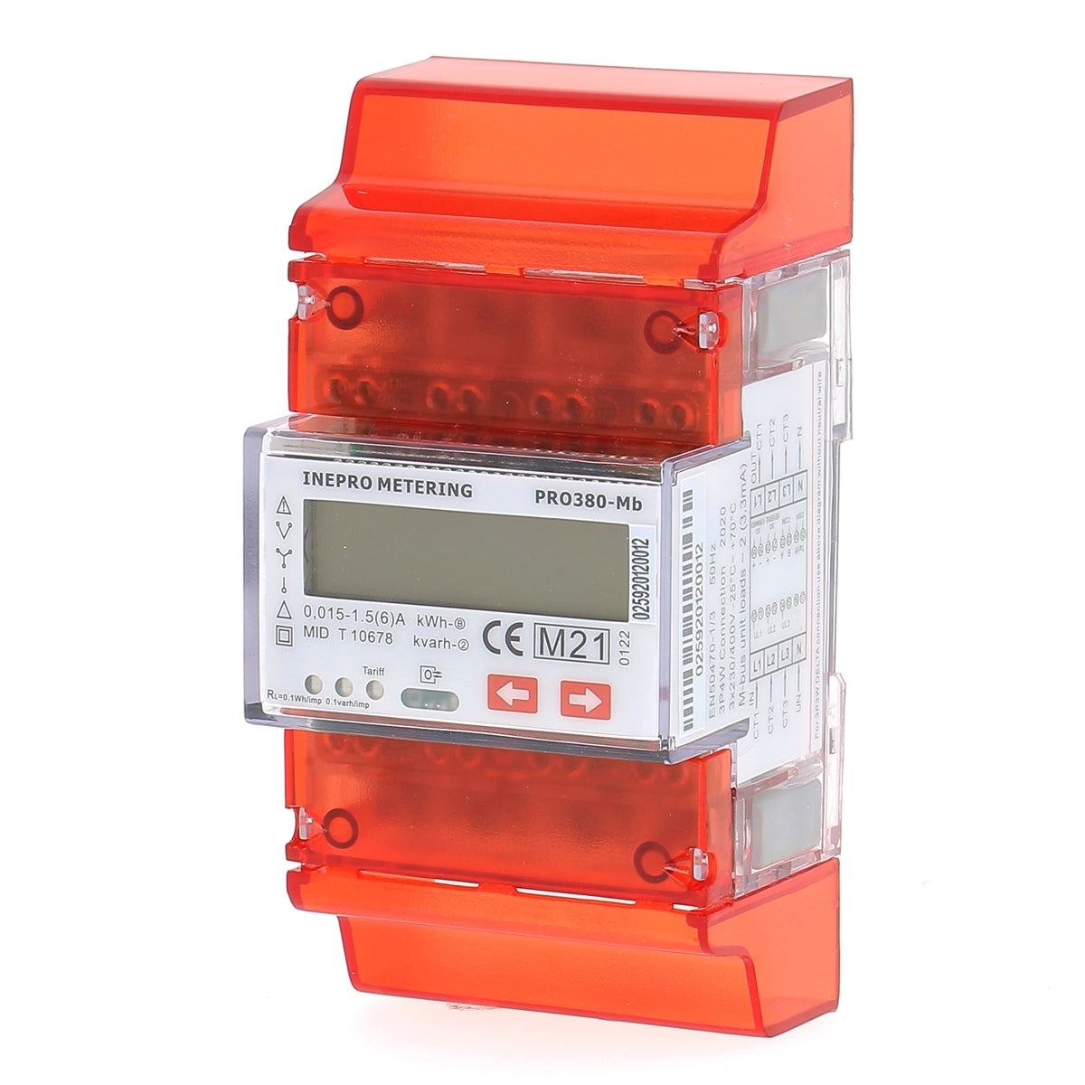 INEPRO PRO380MBCT - Compteur électrique - Triphasé/tétra 5 ou 1 A (TC)