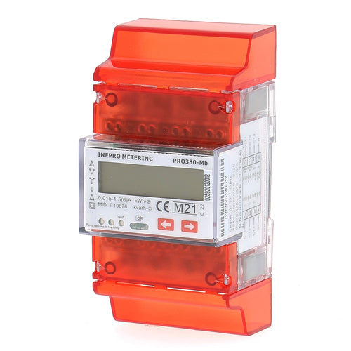 INEPRO PRO380MBCT - Compteur électrique - Triphasé/tétra 5 ou 1 A (TC)