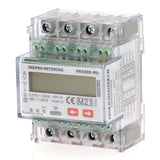 INEPRO - PRO380MBCT : Compteur électrique modulaire - Triphasé/tétra 5 ou 1 A (TC) - Certifié MID - Double tarif - Mbus - Sortie d'impulsion - 0259