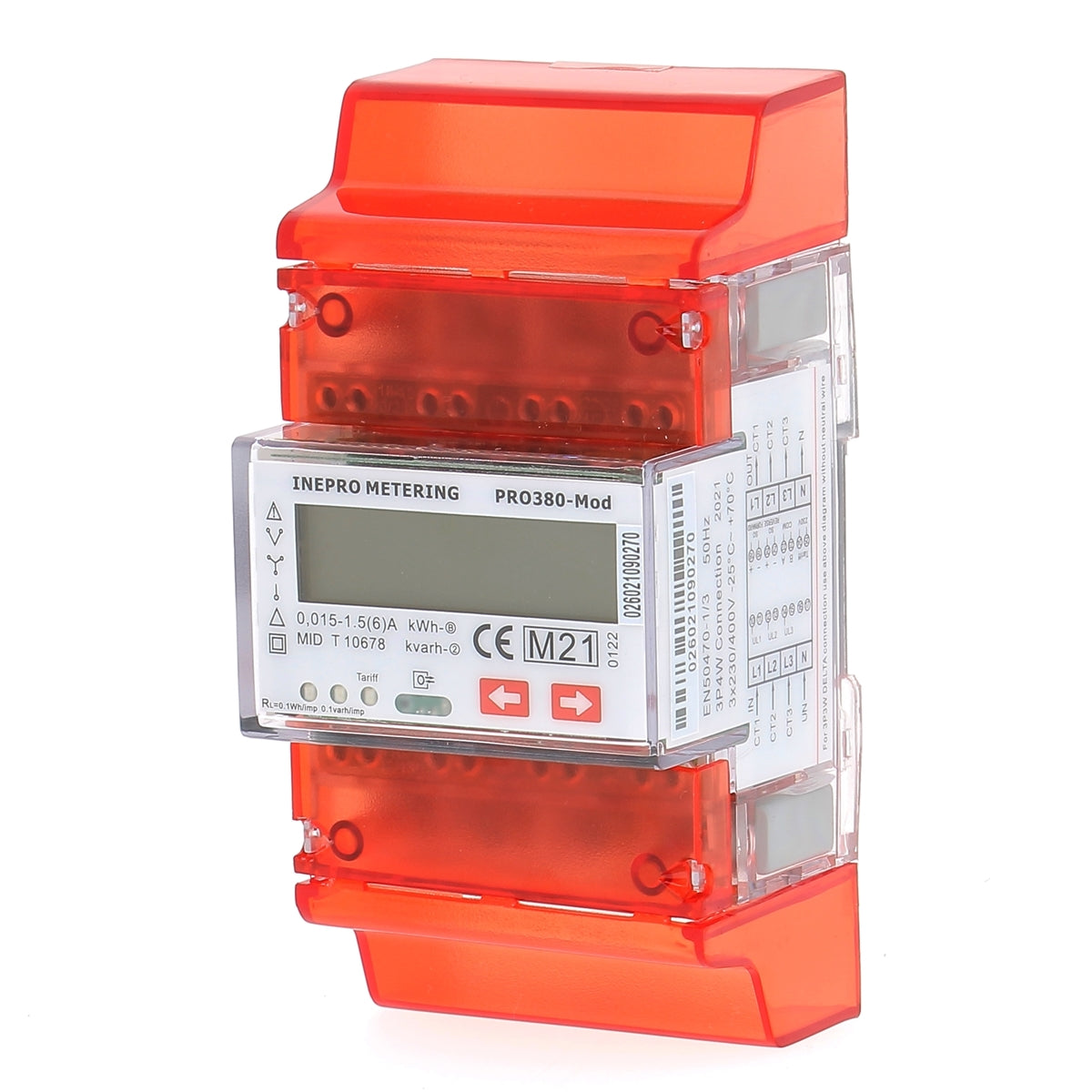 INEPRO PRO380MODCT - Compteur électrique - Triphasé/tétra 5 ou 1 A (TC)