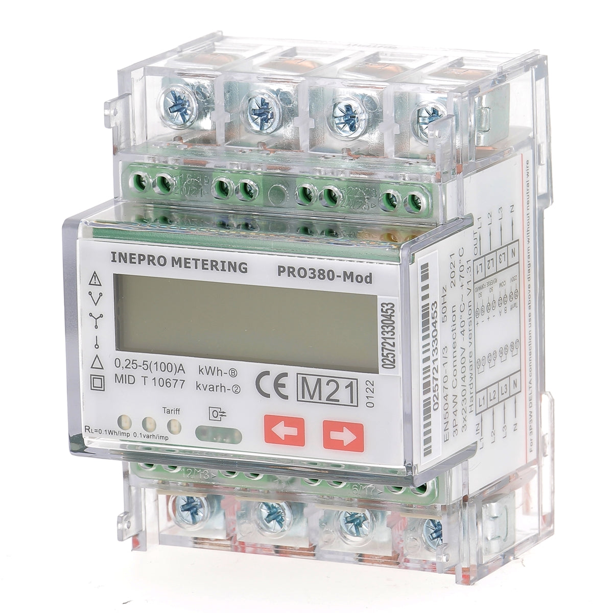 INEPRO PRO380MODDC - Compteur électrique - Triphasé/tétra 100 A - vue 3