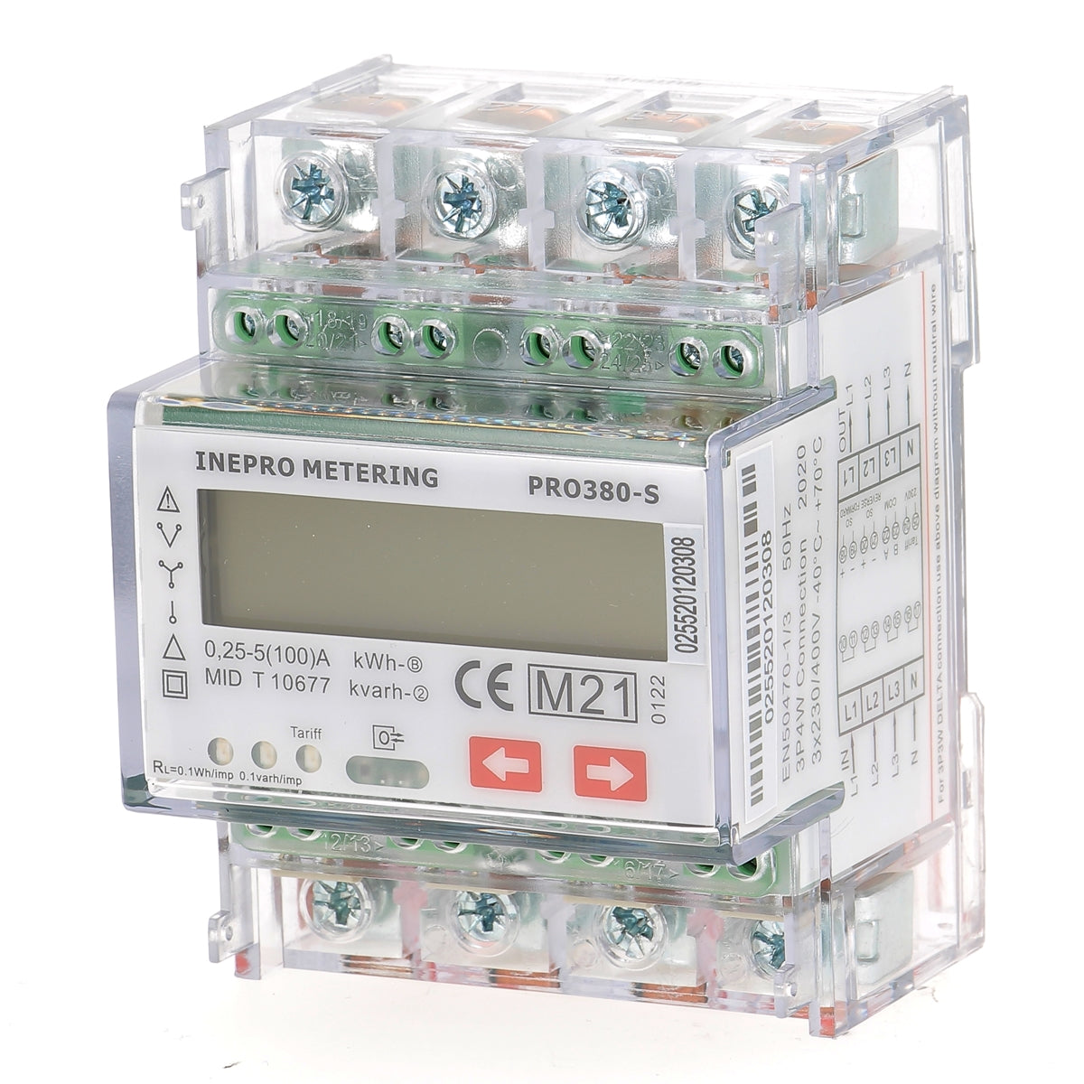 INEPRO PRO380SDC - Compteur électrique - Triphasé/tétra 100 A - vue 3