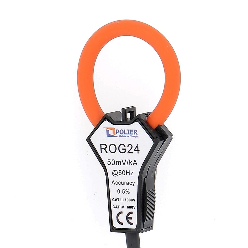 POLIER ROG24 - Transformateur d'Intensité ouvrant Rogowski - Intensité max 6000 A